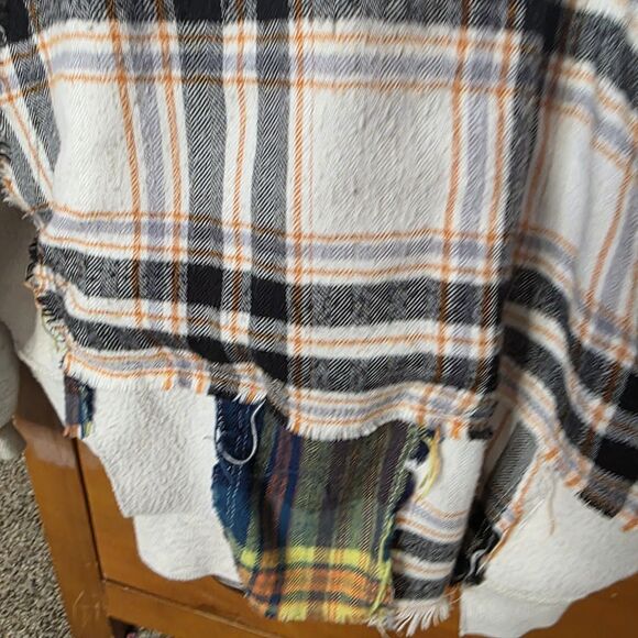 Urban Outfitters BDG Patchwork Hoodie Sweatshirt Size Medium Boho Distressed - Picture 7 of 13